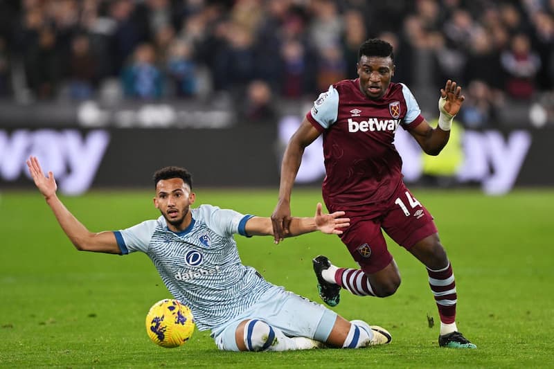 Phong độ gần đây của West Ham và Bournemouth